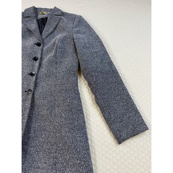 Caslon Tweed Jacket‎ Mid Length Coat | Gray | Single Breasted | Size 8 - Picture 4 of 15